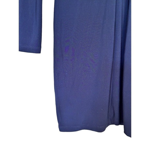 ABS By Allen Schwartz Navy Blue Faux wrap Mini dress NWT Size small*flaw* - Picture 4 of 13